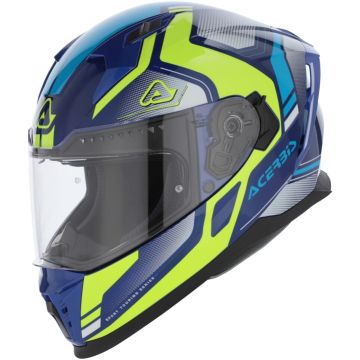 Acerbis X-Way Graphic Blue Yellow Full Face Helmet