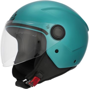 Acerbis Jet Brezza Metallic Matt Turquoise Jet Helmet