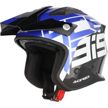 Acerbis Jet Aria Graphic Black Blue Jet Helmet