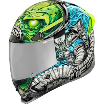 Icon Airframe Pro Outbreak Integraalhelm Groen Blauw 