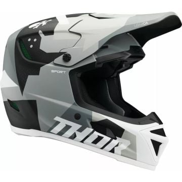 Thor Reflex Carbon Brave Grijs Camo Crosshelm