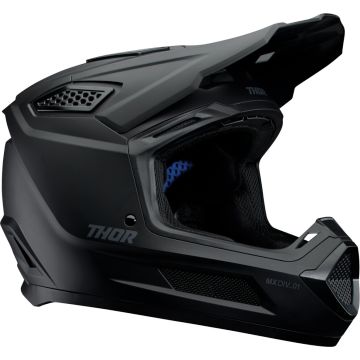 Thor Fleet Blackout Mat Zwart Crosshelm