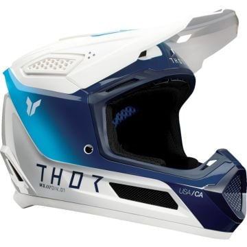 Thor Fleet Storm Wit Blauw Crosshelm