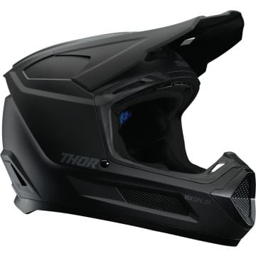 Thor Fleet Blackout Mat Zwart Kinder Crosshelm