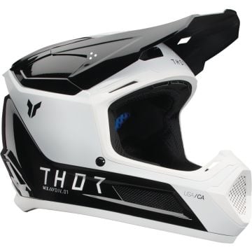 Thor Fleet Storm Zwart Wit Kinder Crosshelm
