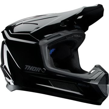 Thor Fleet Blackout Glans Zwart Kinder Crosshelm