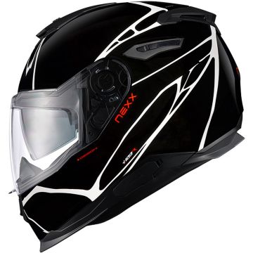 Nexx Y.100 B-Side Zwart Wit Integraalhelm