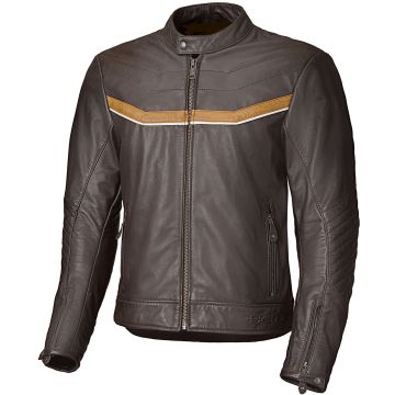 Held Heyden Bruin Beige Leren Motorjas