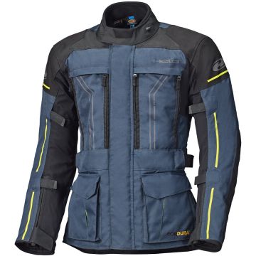 Held Pentland Donkerblauw Geel Waterdicht Textiele Motorjas