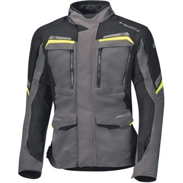 Held Lonborg Top Donkergrijs Zwart Neon Geel Textiele Motorjas