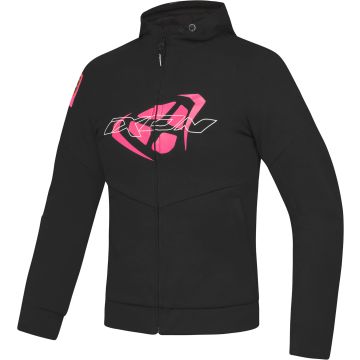 Ixon Touchdown L Zwart Bright Roze Dames Textiele Motorjas