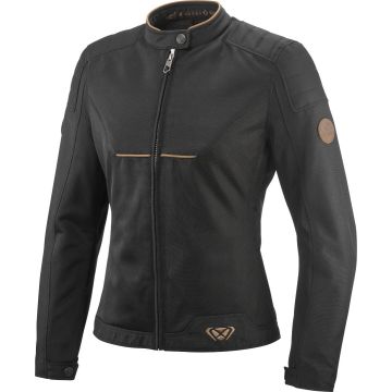 Ixon Cornet Lady Zwart Bruin Waterdichte Textiele Motorjas