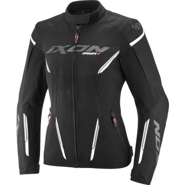 Ixon Striker 2 Lady Zwart Wit Waterdichte Textiele Motorjas