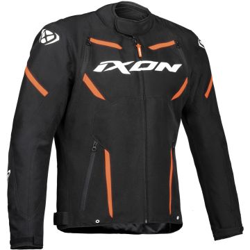 Ixon Striker Zwart Wit Oranje Waterdichte Textiele Motorjas