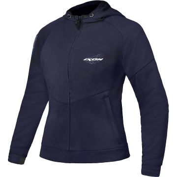 Ixon Touchdown L Marineblauw Zilver Dames Textiele Motorjas