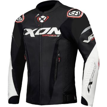 Ixon Vortex 3 JKT Zwart Wit Leren Motorjas