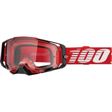 100% Armega Red Clear Motocrossbril