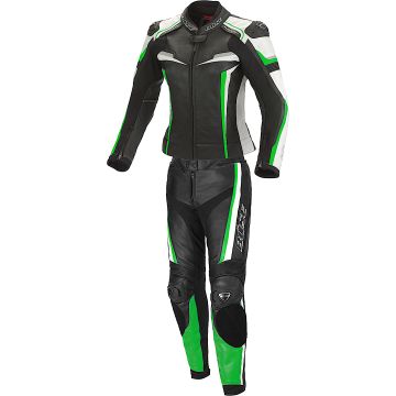 Büse Mille Ladies Black Green 2PC Leather Motorcycle Suit
