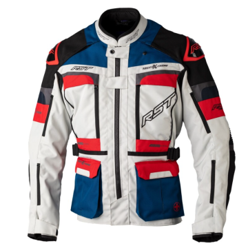 RST Adventure-Xtreme Race Dept Ce Mens Textile Jacket Ice Blue Red
