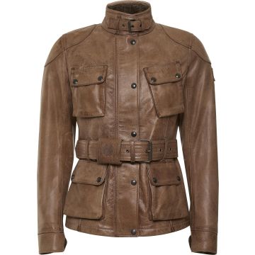 Belstaff Trialmaster Dames Motorfiets Gewaxt Lederen Jas