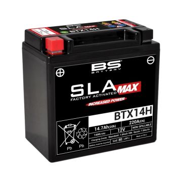 BS Battery In de fabriek geactiveerde onderhoudsvrije Max SLA-batterij - BTX14H