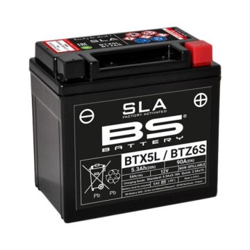 BS Battery Fabrieksgestuurde onderhoudsvrije SLA-batterij - BTX5L / BTZ6S