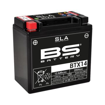 BS Battery Onderhoudsvrije SLA-batterij in de fabriek - BTX14
