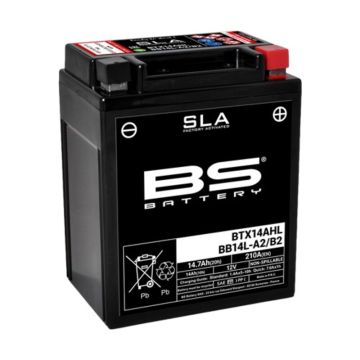 BS Battery In de fabriek geactiveerde onderhoudsvrije SLA-batterij - BTX14AHL / BB14L-A2/B2