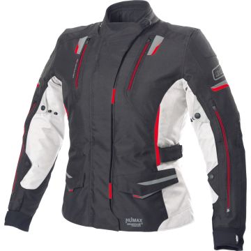 Büse Jana Ladies Black White Red Textile Jacket