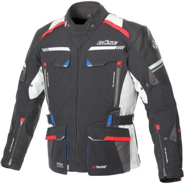 Büse Highland II Black Grey Red Textile Jacket