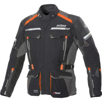 Büse Highland II Black Grey Orange Textile Jacket