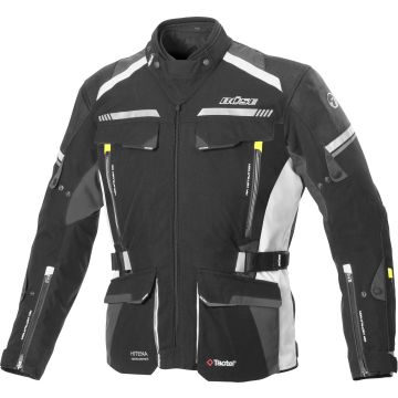 Büse Highland II Black Light Grey Textile Jacket