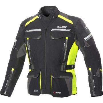 Büse Highland II Black Grey Yellow Textile Jacket