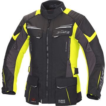Büse Lago Pro Ladies Black Neon Yellow Textile Jacket