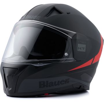 Blauer Naca NF01A Mat Zwart Rood Integraalhelm