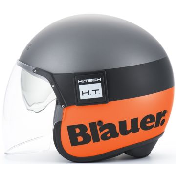 Blauer Pod 06 Mat Grijs Oranje Jethelm
