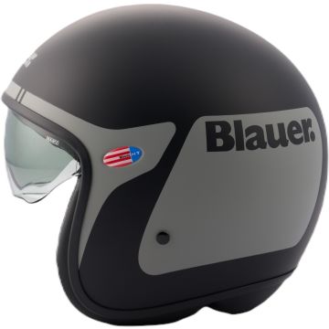 Blauer Pilot GO Mat Zwart Titanium Jethelm