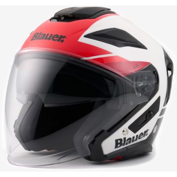 Blauer JJ-01 Wit Rood Jethelm