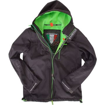 MUGENRACE Pista-BA Black Green Anthracite Softshell Jacket