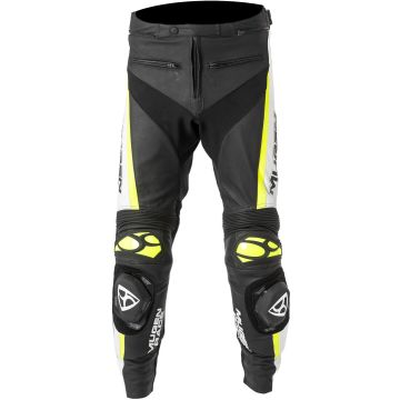 MUGENRACE RBRS-1 Black White Fluo Yellow Leather Pants