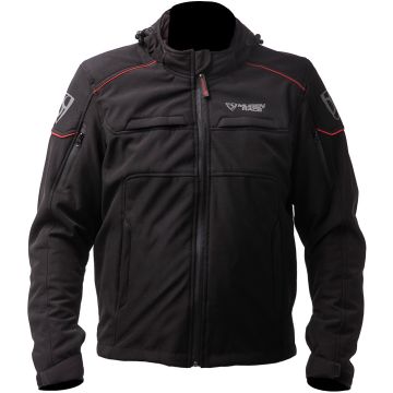 MUGENRACE Srippy Black Red Waterproof Softshell Jacket