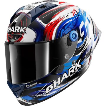SHARK Aeron-GP FIM Racing #1 Replica Zarco Signature Wit Zwart Blauw WKB