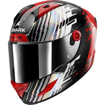Shark Aeron Edgy Carbon Rood Chrome Integraalhelm