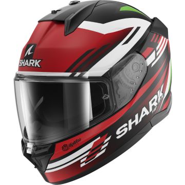 SHARK D-Skwal 3 Firstlap Mat Zwart Rood Groen KRG