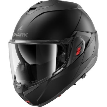 SHARK Oxo Blank Mat Zwart Mat KMA Systeemhelm