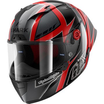 SHARK Race-R Pro GP 06 Replica Cam Petersen Zwart Rood Antraciet KRA
