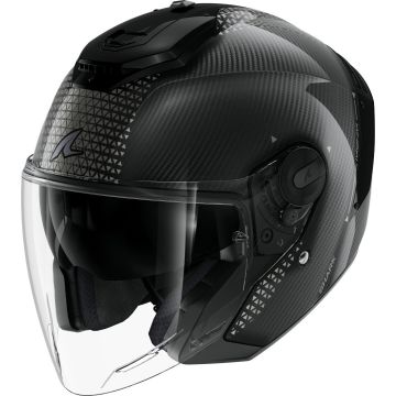 Shark RS Jet Carbon Ikonik Zwart Jethelm