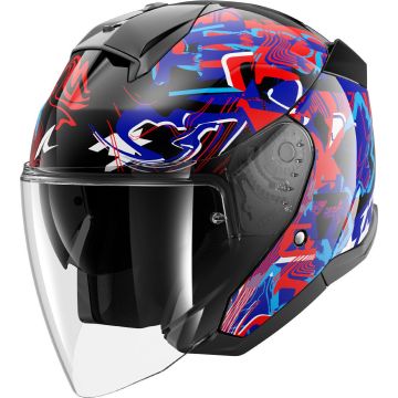 SHARK Skwal Jet Pranz Zwart Blauw Rood KBR