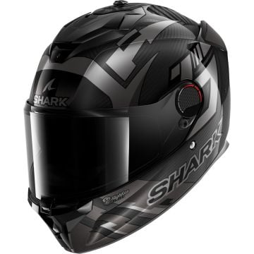 SHARK Spartan Gt Pro Carbon Zarco Track Racer Carbon Antraciet Chrome DAU