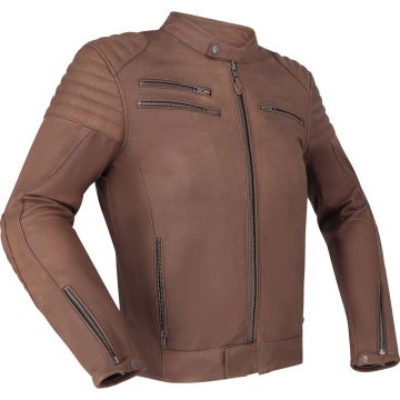 Richa Charleston Bruin Leren Motorjas
